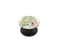 C'était Charmant mais Je Dois Crier Maintenant Screaming Goat PopSockets PopGrip Adhésif