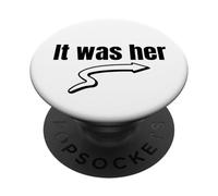 C'était Elle (déclaration Amusante) PopSockets PopGrip Adhésif