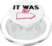 C'était Elle (déclaration Amusante) PopSockets PopGrip pour MagSafe