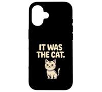 C'était Le Chat drôle et Mignon Humour Coque pour iPhone 16
