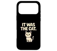 C'était Le Chat drôle et Mignon Humour Coque pour iPhone 17 Pro Max