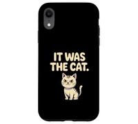 C'était Le Chat drôle et Mignon Humour Coque pour iPhone XR