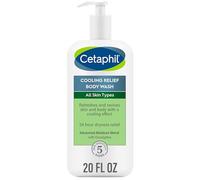 Cetaphil Gel douche rafraîchissant pour tous les types de peau, 590 ml, eucalyptus apaisant, soulagement de la sécheresse 24 heures, hypoallergénique, parfum, sans paraben et sans sulfate, marque