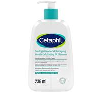 Cetaphil SA Nettoyant doux et lissant pour le visage et le corps, pour les peaux sèches, rugueuses, irrégulières, sujettes aux impuretés, à l'acide salicylique, 236 ml