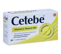 Cetebe Vitamine C Capsules Retard 500 MG 30 Pièce