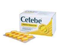 CETEBE Vitamine C Gélules Retard 500 mg 60 St PZN 03884287