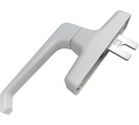 CETEOR Poignée de verrouillage à battant, poignées fenêtre for fenêtres en PVC, Pièces quincaillerie rotatives pivotantes entraînement par poussée et traction(Bianco)