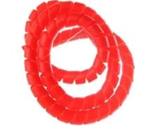 CETEOR Protecteur de câble, 1 m de Gaine en Spirale for Tuyau ID 8 mm-30 mm, Protecteur d'enroulement coloré, Manchon de Fil électrique.(Red,ID 20mm)