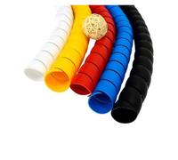 CETEOR Protecteur de câble, 2 mètres 8 mm 10 mm, Organisateur de Ligne, Protection de Tuyau, enroulement en Spirale Flexible, Protecteur de Fil de câble, Manchon de câble, Tube de Couverture(Red,8mm)