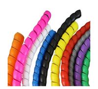 CETEOR Protecteur de câble, 2M 8/10/12/14/16 Bandes d'enroulement Tube de Gaine câble de Protection Tuyau d'enroulement Fil.(Clear Color,10mm)