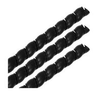 CETEOR Protecteur de câble, 2M 8/10/12mm Gaine de Protection de câble Gaine d'isolation Flexible enroulée en Spirale.(Black G855,12mm)