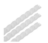 CETEOR Protecteur de câble, 2M 8/10/12mm Gaine de Protection de câble Gaine d'isolation Flexible enroulée en Spirale.(White,8mm)