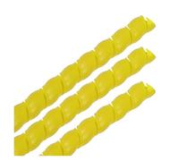 CETEOR Protecteur de câble, 2M 8/10/12mm Gaine de Protection de câble Gaine d'isolation Flexible enroulée en Spirale.(Yellow,20mm)