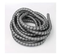 CETEOR Protecteur de câble, 5M Organisateur Tuyau Usure-Tube Enroulé en Spirale Manchon De Protection De Câble en Plastique.(Gray,10mm)