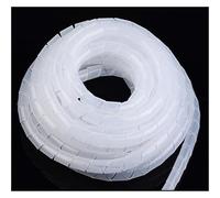 CETEOR Protecteur de câble, Manchon en Spirale, Tube de Protection de câble, Bande d'enroulement de Tuyau, Organisateur de Fil, Gaine en Plastique.(Transparent,12mm x 7meters)