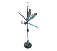 Cetfuro 1 Pièces Charmants Carillons Éoliens Suspendus Mangeoire à Oiseaux avec Ports d'alimentation en Forme de Fleur