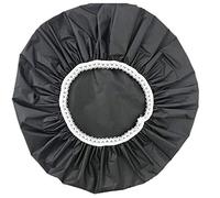 Cetfuro 1Pcs Bonnet de Douche ImperméAble Domestique, Bonnet de Bain, Ensemble de Cheveux de Bonnet de Douche éLastique pour HôTel (Noir)