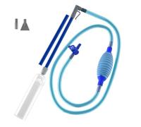 Cetfuro Aspirateur de Piscine Portatif avec Valve SpaVac Manuel Portatif avec 2 Adaptateurs de Buse pour l'herbe Sale et Autres Débris, Bleu