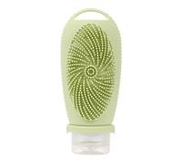 Cetfuro Bouteille Rechargeable de Voyage en Silicone, Brosse de Nettoyage Du, Bouteilles de Shampoing Portables, Lotion, Conteneur de Cosmétiques, Voyage H