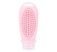 Cetfuro Bouteille Rechargeable de Voyage en Silicone, Brosse de Nettoyage Du, Bouteilles de Shampoing Portables, Lotion, Conteneurs de Cosmétiques C