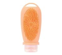 Cetfuro Bouteille Rechargeable de Voyage en Silicone, Brosse de Nettoyage Du, Bouteilles de Shampoing Portables, Lotion, Conteneur de Cosmétiques, Voyage G