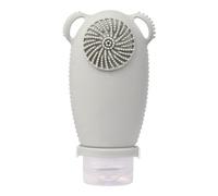 Cetfuro Bouteille Rechargeable de Voyage en Silicone, Brosse de Nettoyage Du, Bouteilles de Shampoing Portables, Lotion, Conteneur de Cosmétiques C
