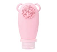 Cetfuro Bouteille Rechargeable de Voyage en Silicone, Brosse de Nettoyage Du, Bouteilles de Shampoing Portables, Lotion, Conteneur de Cosmétiques G