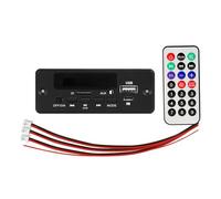 Cetfuro Carte DéCodeur MP3 Bluetooth 12 V Amplificateur 50 W Bricolage Module Audio NuméRique Maison USB pour Haut-Parleur Mains Noir