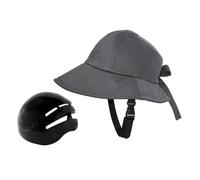 Cetfuro Casque de Vélo en Forme de Chapeau, Chapeau de Pêche, Chapeau de Soleil, Type de Chapeau, Casquette pour Femme, Cyclisme, Usage Quotidien, Travail A