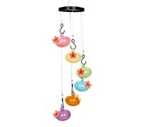 Cetfuro Charmante Mangeoire à Oiseaux avec Carillon Éolien, Mangeoire à Oiseaux et à Oiseaux Suspendue en Plein Air