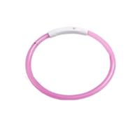 Cetfuro LED Amovible et Brillant, Charge USB, Laisse Lumineuse pour Produits pour Chiens de Compagnie, Charge USB Lumineuse pour Animaux de Compagnie Rose