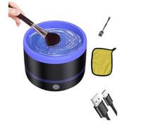 Cetfuro Machine de Nettoyage de Pinceaux de Maquillage éLectrique,Outil Nettoyage Automatique de Pinceaux CosméTiques pour Toutes les Tailles,Ensemble de Pinceaux de Maquillage de Beauté-A