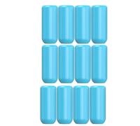 Cetfuro Manchon éLastique Accessoire en Silicone pour L'éTanchéIté, Manchons Anti-Fuite RéUtilisables pour Articles de Toilette de Voyage 16 PièCes Bleu