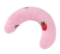 Cetfuro Oreiller pour, Protection du Cou, Sommeil Profond, Chiot, Oreiller en Forme de U, Appui-TêTe pour Chaton D'IntéRieur, Rose