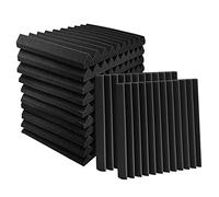 Cetfuro Panneaux de Mousse Acoustique Cales Paquet de 24 Panneaux Acoustiques 1 X 12 X 12 Pouces Tuiles Insonorisantes pour Studio Plafond D'Enregistrement