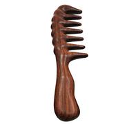 Cetfuro Peigne à Cheveux pour Démêler - Peigne en Bois à Dents Larges pour Cheveux Bouclés - Pas de Peigne en Bois de en Bois Naturel Statique