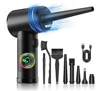 Cetfuro Souffleur à poussière avec pulvérisateur à air comprimé Souffleur à poussière électrique nettoyeur de clavier avec pulvérisateur d'air pour ordinateur portable, canapé, voiture, équipement de