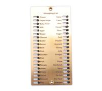 Cetfuro Tableau de Rappel de MéMoire de Liste de Courses RéUtilisable en MéTal