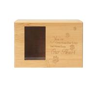 Cetfuro Urne pour Animaux de Compagnie, Urne à MéMoire d'animaux pour Cendres, Urne de CréMation pour Animaux de Compagnie avec Cadre Photo, BoîTe de CréMation D'Urne
