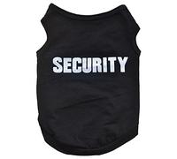 Cetfuro VêTements d'hiver pour Animaux de Compagnie Chiot Chien Chat Gilet T-Shirt Manteau Robe Pull VêTements Security, Noir S