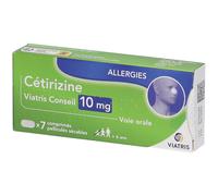 CETIRIZINE VIATRIS CONSEIL 10MG COMPRIME Comprimé(S) 7 pc(s)
