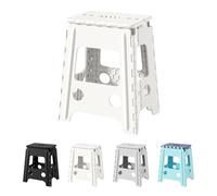 Cetomo Marchepied Pliable en Plastique de 40 cm - pour Adulte - Marche Pliante et Portable - pour Chambre à Coucher - Blanc