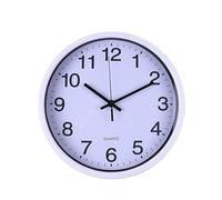 Cetornie Horloge Murale silencieuse et sans tic-tac - 30 cm - Décoration de Maison/Bureau/école/Cuisine - Horloge à Quartz Moderne (Blanc)