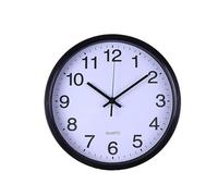 Cetornie Horloge Murale silencieuse et sans tic-tac - 30 cm - Décoration de Maison/Bureau/école/Cuisine - Horloge à Quartz Moderne (Noir)