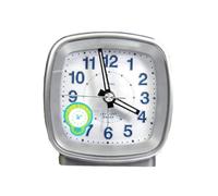 Cetronic Réveil Argent avec Fonction Alarme Progressive (Crescendo), rétro-éclairage Bleu, Fonction répétition (Snooze)
