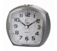 Cetronic Réveil Gris avec Fonction Mouvement Silencieux, Alarme, Fonction répétition (Snooze), éclairage de l'écran