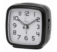 Cetronic Réveil Noir avec Fonction Alarme Progressive (Crescendo), rétro-éclairage Bleu, Fonction répétition (Snooze)