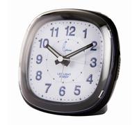 Cetronic Réveil Noir avec Fonctions Alarme Progressive Bip, Mouvement silcencieux, Fonction répétition (Snooze), rétro-éclairage LED Bleu