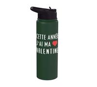 Cette Année J'ai Ma Valentine Drôle Cadeau Relation Amour Stainless Steel Insulated Water Bottle