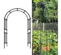 Cette Arche de Jardin en métal Ajustable, résistante aux intempéries, est Une décoration extérieure idéale pour Les Mariages, Les événements et Les entrées. C'est Un Support paysager Robuste